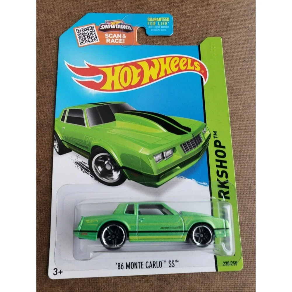 2015 Hot Wheels '86 MONTE CARLO Green HW Workshop Muscle Mania 230/250 Black PR5